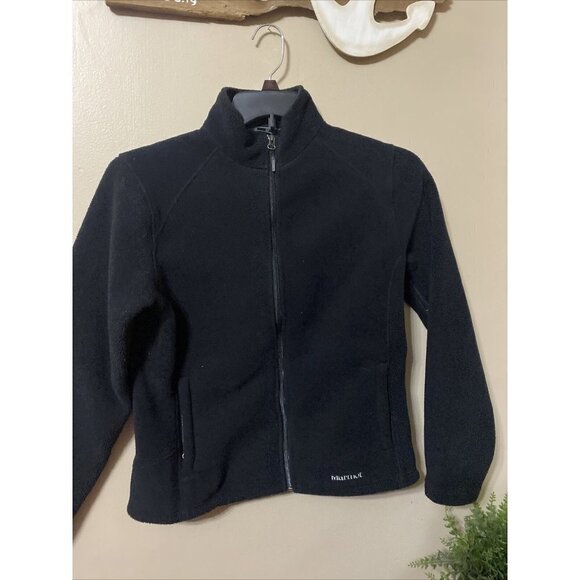 MARMOT windstopper jacket women's size medium black fleece full zip pockets A35 - Picture 2 of 8